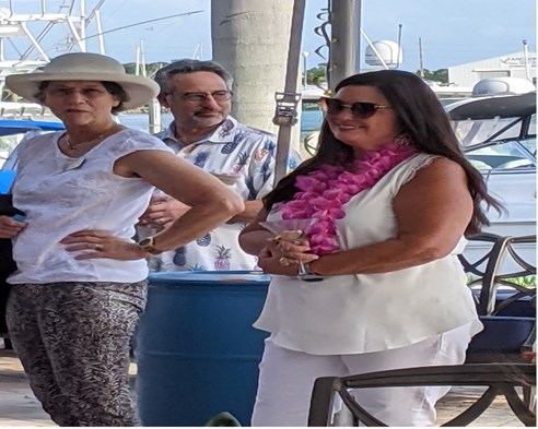 Fmr. Judge Tanya Rainwater, Judge Robert Segal, and Michelle Studstill enjoying the festivities